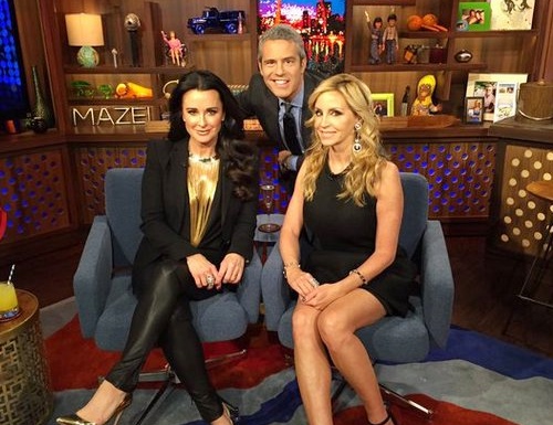 Kyle Richards and Camille Grammer on WWHL