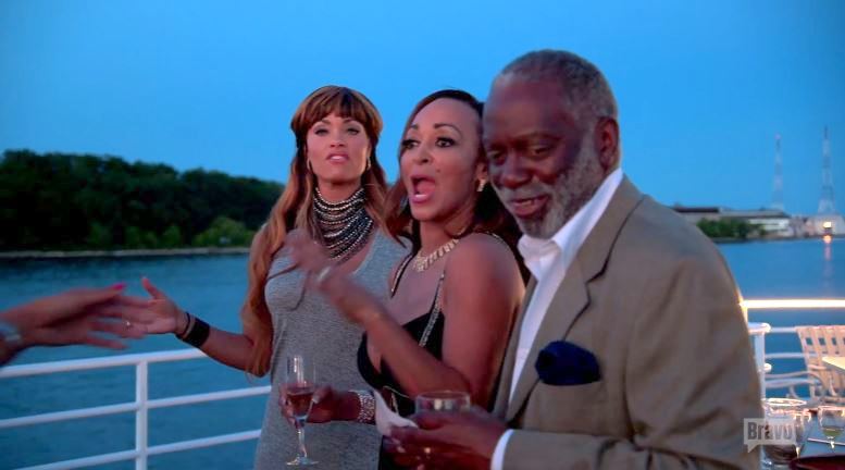 Karen-Huger-Gizelle-Bryant-Boat-Real-Housewives-of-Potomac