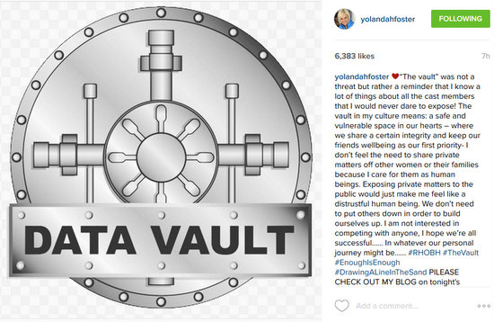 Yolanda Foster's vault