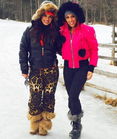 Teresa Giudice and Melissa Gorga in Vermont