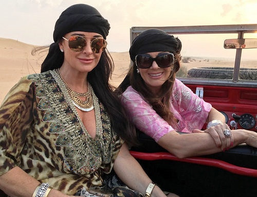 Lisa Vanderpump and Kyle Richards in Dubai