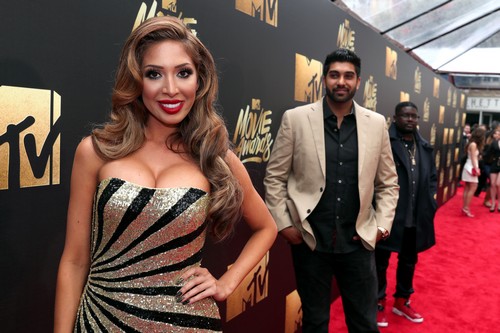 BURBANK, CALIFORNIA - APRIL 09:  (L-R) TV personalities Farrah Abraham, Simon Saran and comedian Lil Rel Howery attend the 2016 MTV Movie Awards at Warner Bros. Studios on April 9, 2016 in Burbank, California.  MTV Movie Awards airs April 10, 2016 at 8pm ET/PT.  (Photo by Christopher Polk/Getty Images for MTV)