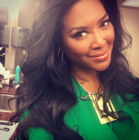 Kenya Moore Wears Green