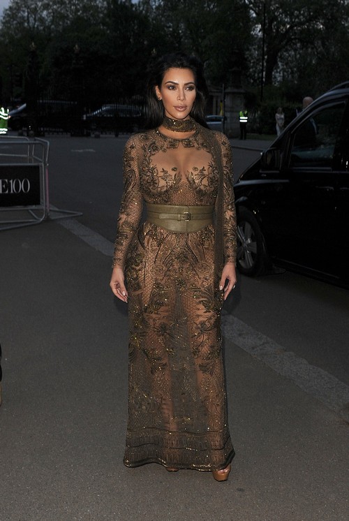 Kim Kardashian and Kanye West leave their hotel and head to the Vogue 100 Gala Dinner, held in Hyde Park Featuring: Kim Kardashian, Kanye West Where: London, United Kingdom When: 23 May 2016 Credit: Will Alexander/WENN.com