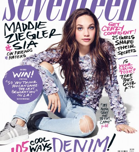 Maddie Ziegler On Seventeen Magazine