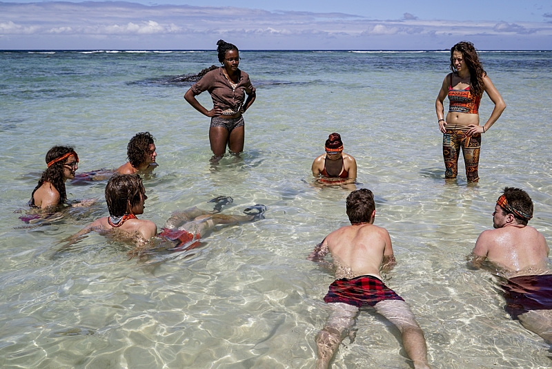 Hannah Shapiro, Will Wahl, Justin Starrett, Michaela Bradshaw, Mari Takahashi, Adam Klein, Michelle Schubert and Ezekiel/Zeke Smith on the second episode of SURVIVOR: Millennials vs. Gen. X, airing Wednesday, Sept. 28 (8:00-9:00 PM, ET/PT) on the CBS Television Network. Photo: Robert Voets/CBS Entertainment ÃÂÃÂ©2016 CBS Broadcasting, Inc. All Rights Reserved.