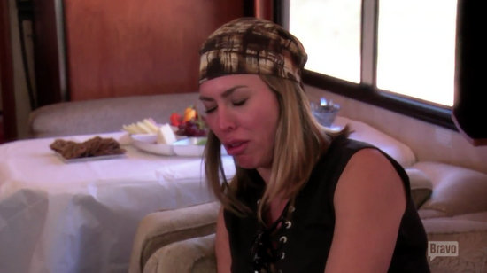 Kelly pukes in Heather's RV
