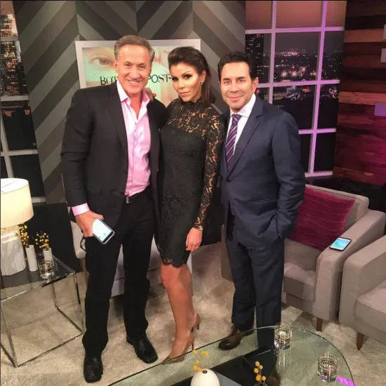 Heather Dubrow with Paul Nassif & Terry Dubrow