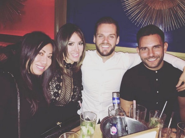 Kelly Dodd with friends in London