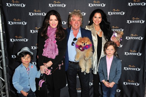 IRVINE, CA - NOVEMBER 19: (L-R) Max Todd, Lisa Vanderpump, Ken Todd, Joyce Giraud, and Pandora Todd arrive at the Premiere Event of 'Odysseo By Cavalia' on November 19, 2016 in Irvine, California. (Photo by Jerod Harris/WireImage,)