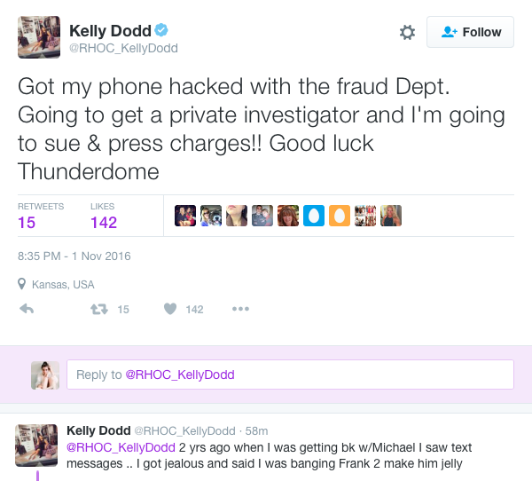 Kelly Dodd responds to WWHL drama