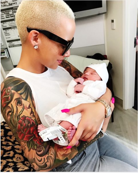 Rob Kardashian daughter Dream Kardashian with Amber Rose