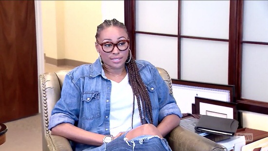 Cynthia Bailey visits a divorce attorney