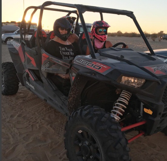 Tamra driving ATV