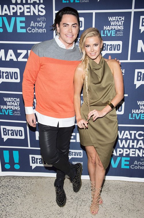 Ariana Madix and Tom Sandoval on WWHL