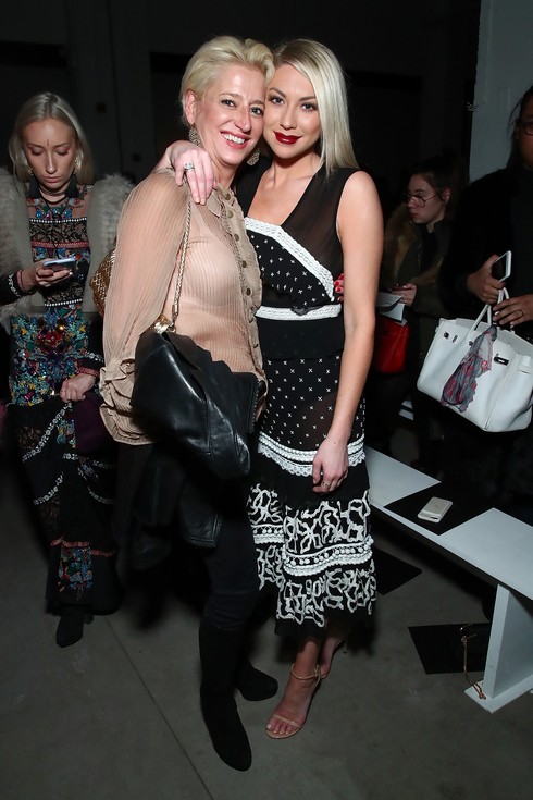 NEW YORK, NY - FEBRUARY 10: Dorinda Medley and Stassi Schroeder attend the Nicole Miller collection Front Row during, New York Fashion Week: The Shows at Gallery 2, Skylight Clarkson Sq on February 10, 2017 in New York City. (Photo by Astrid Stawiarz/Getty Images For New York Fashion Week: The Shows)