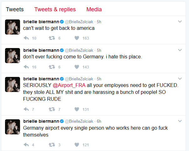 brielle twitter rant