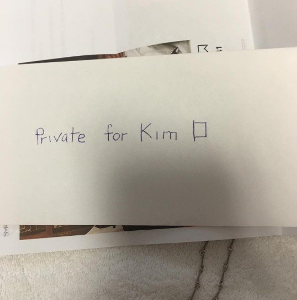 Kim DePaola secret note