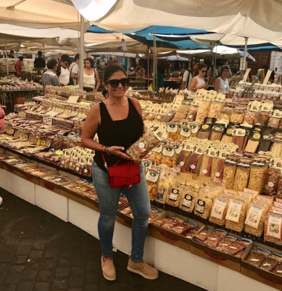 Kathy Wakile in Italy