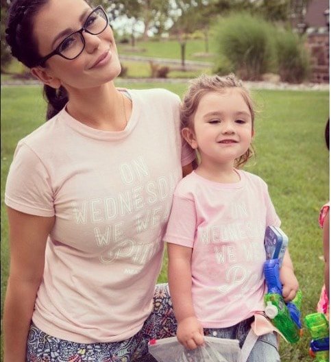 Jenni "JWoww" Farley with daughter Melani