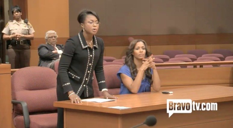 Phaedra defends Sheree in court