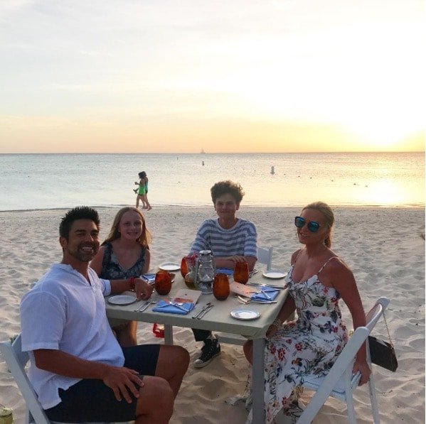 Tamra Judge & Family In Aruba