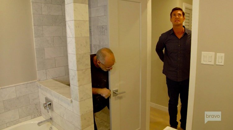 Jeff-Lewis-Black-Shirt-Bathroom-Remodel-Shower-Flipping-Out