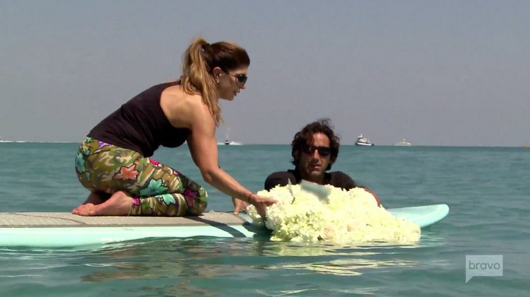 Teresa-Giudice-Paddleboard-Roses-Ocean-RHONJ