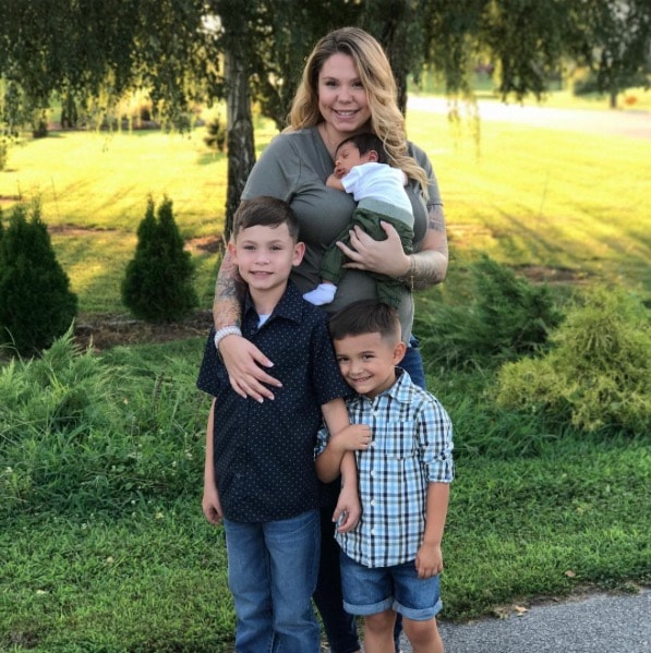 Kail Lowry With Three Sons