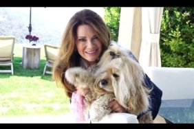 Lisa Vanderpump With Her Dog