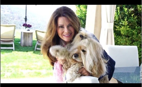 Lisa Vanderpump With Her Dog