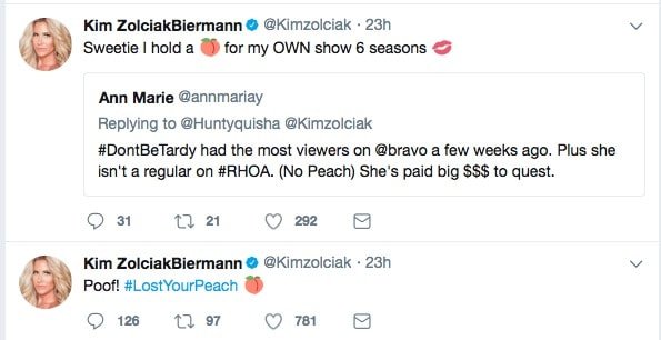 Kenya Moore Calls Out Kim Zolciak & Kim Implies Kenya “Lost Her Peach”; Chrissy Teigen Weighs In On Drama