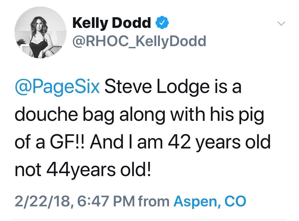 Kelly Dodd Refers To Vicki Gunvalson As A “Pig” & Steve Lodge As A “Douche Bag”