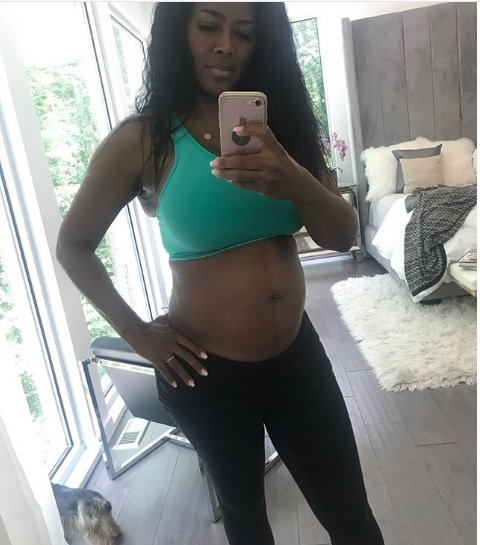 Kenya Moore Shows Off Her Growing Baby Bump And Gives Pregnancy Update