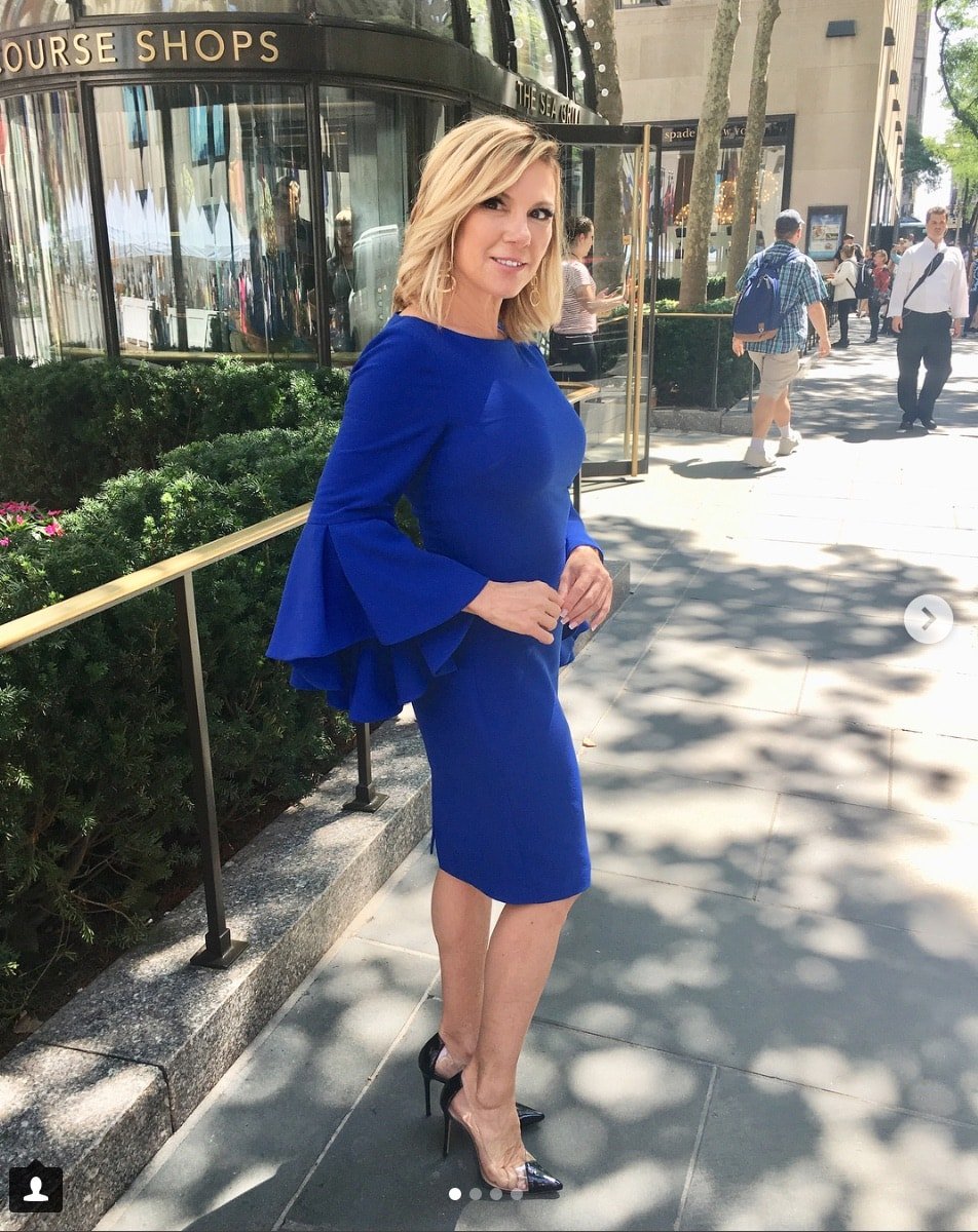 Ramona Singer In a Blue Dress