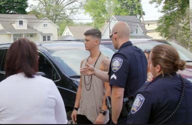 Police at Catelynn's destroyed house