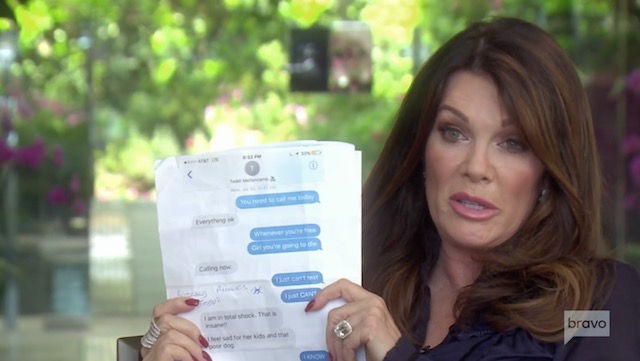 Lisa Vanderpump Texts - Real Housewives Of Beverly Hills