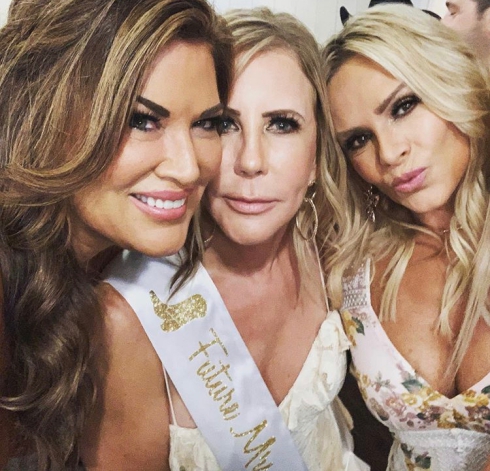 Real Housewives of Orange County Vicki Gunvalson Emily Simpson Tamra Judge Vicki engagement party