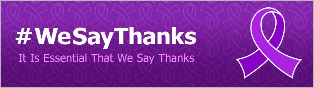 #WeSayThanks We Say Thanks