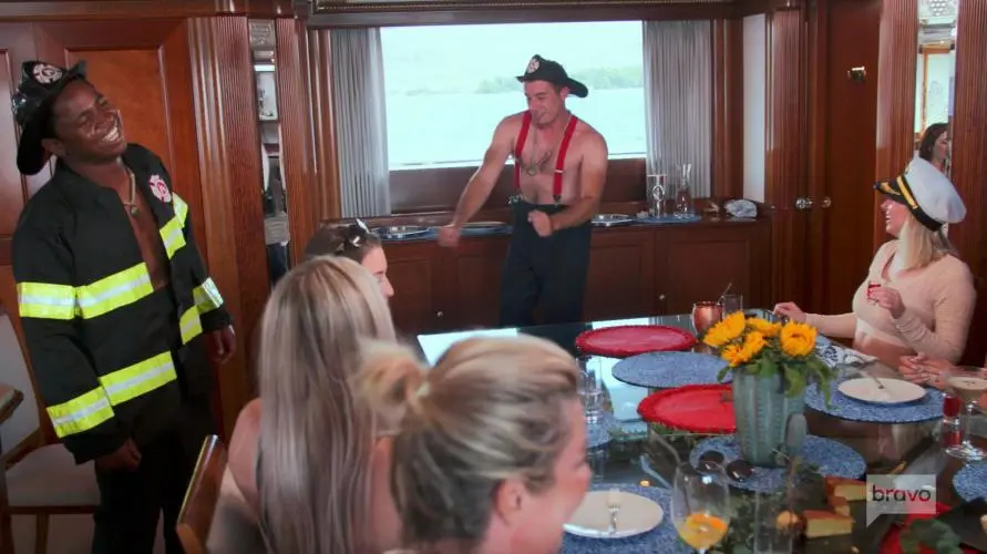 Below Deck Mediterranean season 6 episode 11 recap david pascoe mzi dempers magic mike firefighters