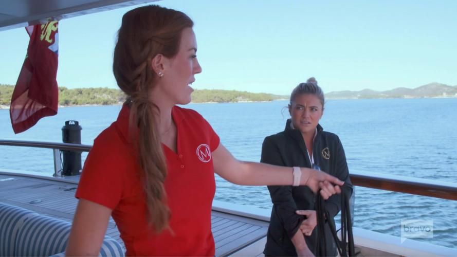 Below Deck Mediterranean season 6 episode 12 recap Delaney Evans Malia White deckhand docking