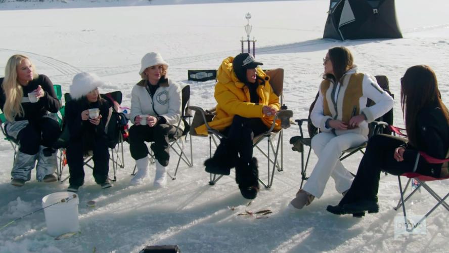 RHOSLC season 2 episode 3 recap ice fishing meredith marks vs jen shah