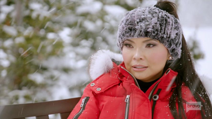 WornOnTV: Jennie's puffer jacket with red fur trim on The Real Housewives  of Salt Lake City, Jennie Nguyen