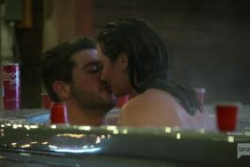 winter house season 1 episode 1 series premiere recap paige desorbo andrea denver kiss make out hook up hot tub
