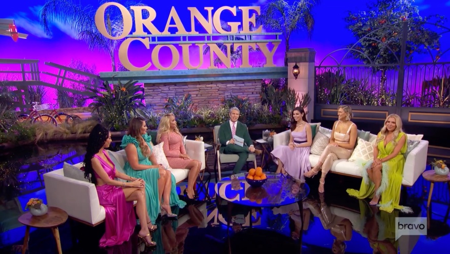 rhoc recap season 16 reunion part 1 heather dubrow shannon beador andy cohen emily simpson gina kirschenheiter noella bergener dr. jen armstrong