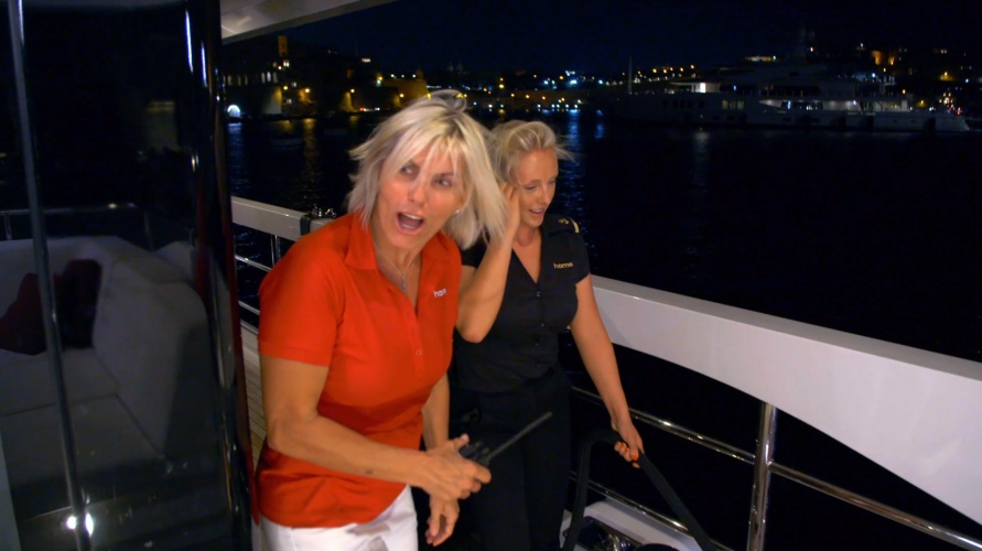 below deck med recap season 7 episode 7 captain sandy yawn night docking courtney veale