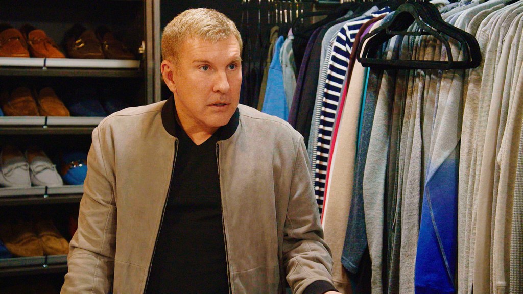 Todd Chrisley from Chrisley Knows Best in a closet