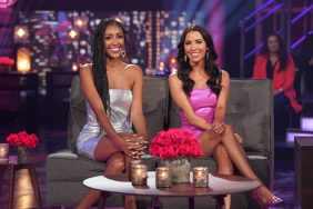 The Bachelorette hosts Tayshia Adams and Kaitlyn Bristowe