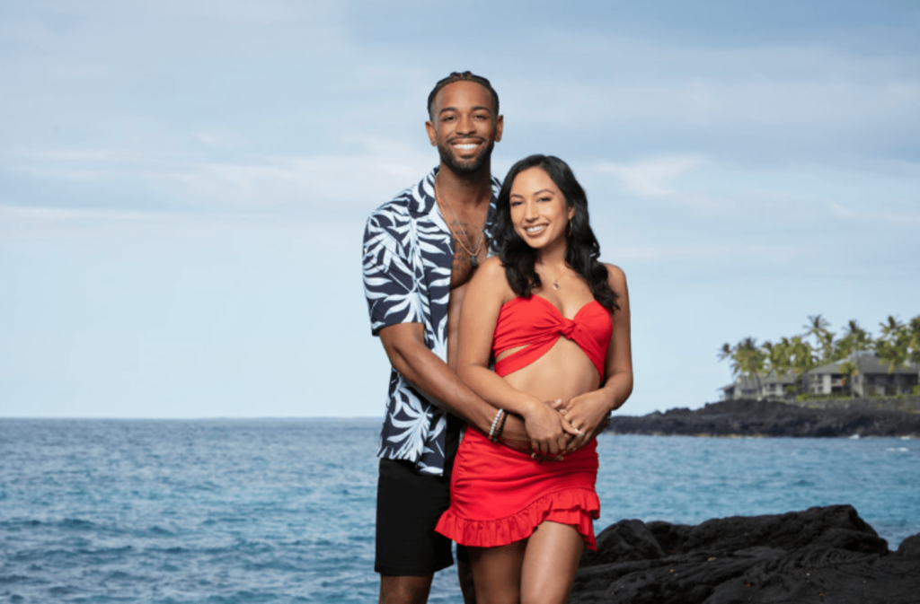 Marisela Figueroa and Christopher Wells from Temptation Island Season 5 in a promo image