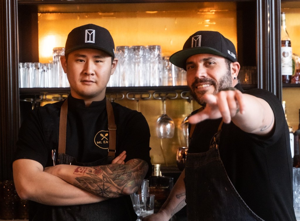 Chef Louis Huh and Chef Marcos Spaziani